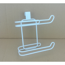 Eenvoudig te installeren toiletpapierhouder, stevige stalen metalen draad, ruimtebesparende dispenser zonder boren voor toiletruimtes, extra groot
