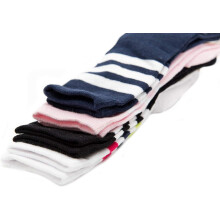 Knee High Tube Socks for Kids, Cotton Uniform Socks Breathable Soft and Comfortable Socks for School Sports Wear, Fashionable Striped Knee High Long