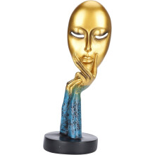 Statuie creativă pentru decorarea biroului, statuie gânditor din rășină cu textură puternică, figurină de artă abstractă pentru sufragerie,