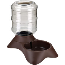 Distributore d'acqua antigoccia per cibo fresco, abbeveratoio a gravità con base stabile a torsione per ciotole d'acqua per cani e gatti, atossico,