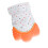 Safe Silicone Baby Teething Gloves Stimulating Teether Glove Orange 4