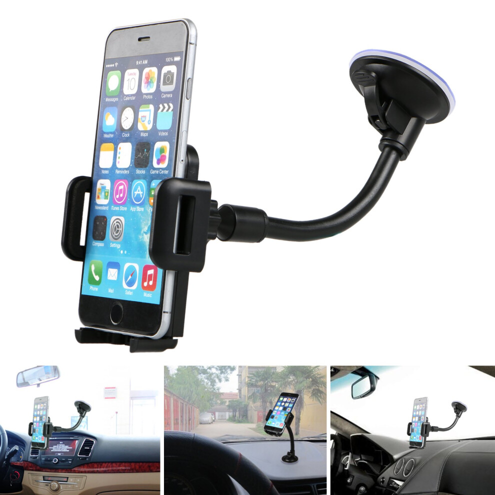Optimal Viewing Angle Dashboard Holder, Lifetime Tech Support With Strong Suction Lock Ensuring Device Stability For Apple Iphone Samsung Galaxy 9004841587516