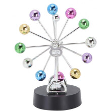 Brinquedo de mesa com balanço estável, alimentado por bateria USB e com função dupla de movimento perpétuo, com bola giratória e movimento