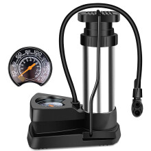 Portable Bike Foot Pump, Pressure Gauge 120Psi Offers Accurate Readings For Safe Tire Inflation On Your Biking Adventures
