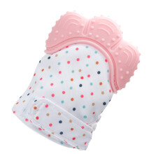 Baby Silicone Teething Gloves for Infants – Pink, Safe & Stimulating