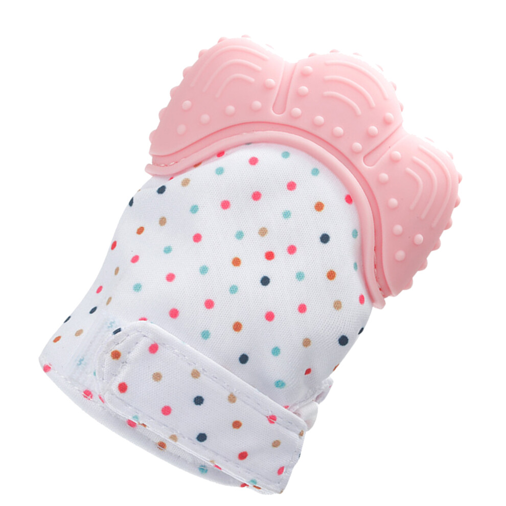 Baby Silicone Teething Gloves for Infants – Pink, Safe & Stimulating
