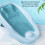 Foldable Heart Shaped Infant Bath Holder - Blue Ergonomic Design 5