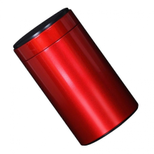 Tinplate Tea Containers Metal Canister with Lid for Kitchen Storage Red Size 140 Fresh Storage 3Pcs