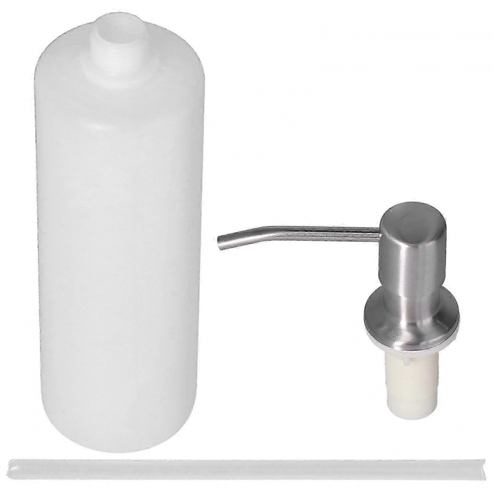 2025 Sink Soap Dispenser Stainless Steel Press Head 300Ml Soap Lotion Container Kitchen Bathroom Accessory 4326604140710