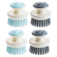 Lot de 4 brosses à vaisselle en plastique multicolores