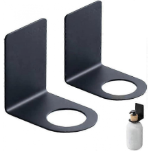 25-26 2pcs punch-free bathroom bottle hanger - metal black small