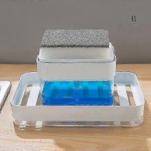 B2025 Detergent Push Type Soap Automatic Liquid Dispenser Convenience Press Sponge Soap Dispenser For Kitchen New
