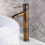 2025 Sturdy Bamboo Design Single Handle Bathroom Sink Faucet for Kitchen 2