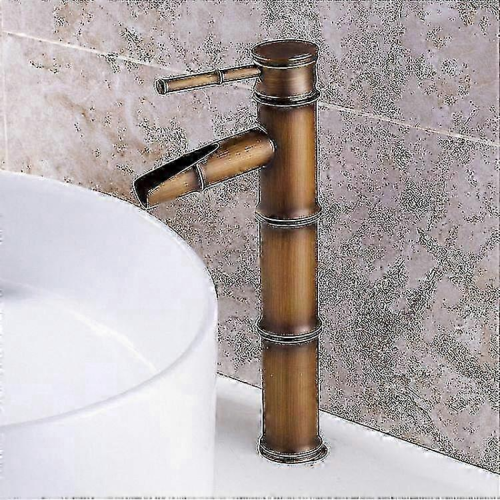 2025 Sturdy Bamboo Design Single Handle Bathroom Sink Faucet for Kitchen 1
