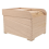 2025 Grain Storage Containers Rectangular Paulownia Wood Rolling Lid Design Kitchen Storage Home Kitchen Use 1Pack 1