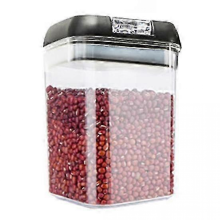 Kitchen Dry Food Dispenser Moisture Proof & Dust-proof Transparent Rice Grain Storage Container Large Capacity Sealed Storage Tank for Flour 2025black