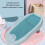 Foldable Heart Shaped Infant Bath Holder - Blue Ergonomic Design 7