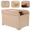 2025 Grain Storage Containers Rectangular Paulownia Wood Rolling Lid Design Kitchen Storage Home Kitchen Use 1Pack 5