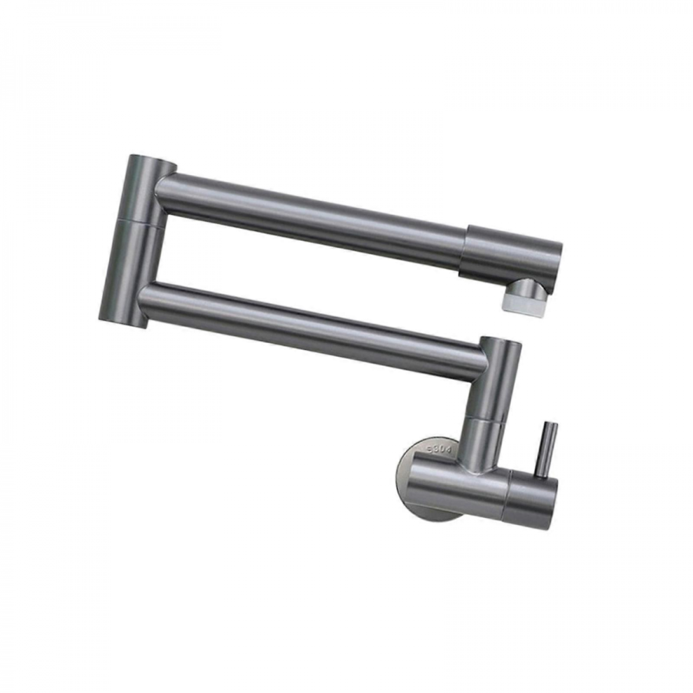 Space Saving Wall Inserted Water Tap 360 Rotate Retractable Sprays Corrosion Resistant Foldable Faucet for Household MulticolorGun grey dual mode w-image-OPC-PPGH9R6-NEW