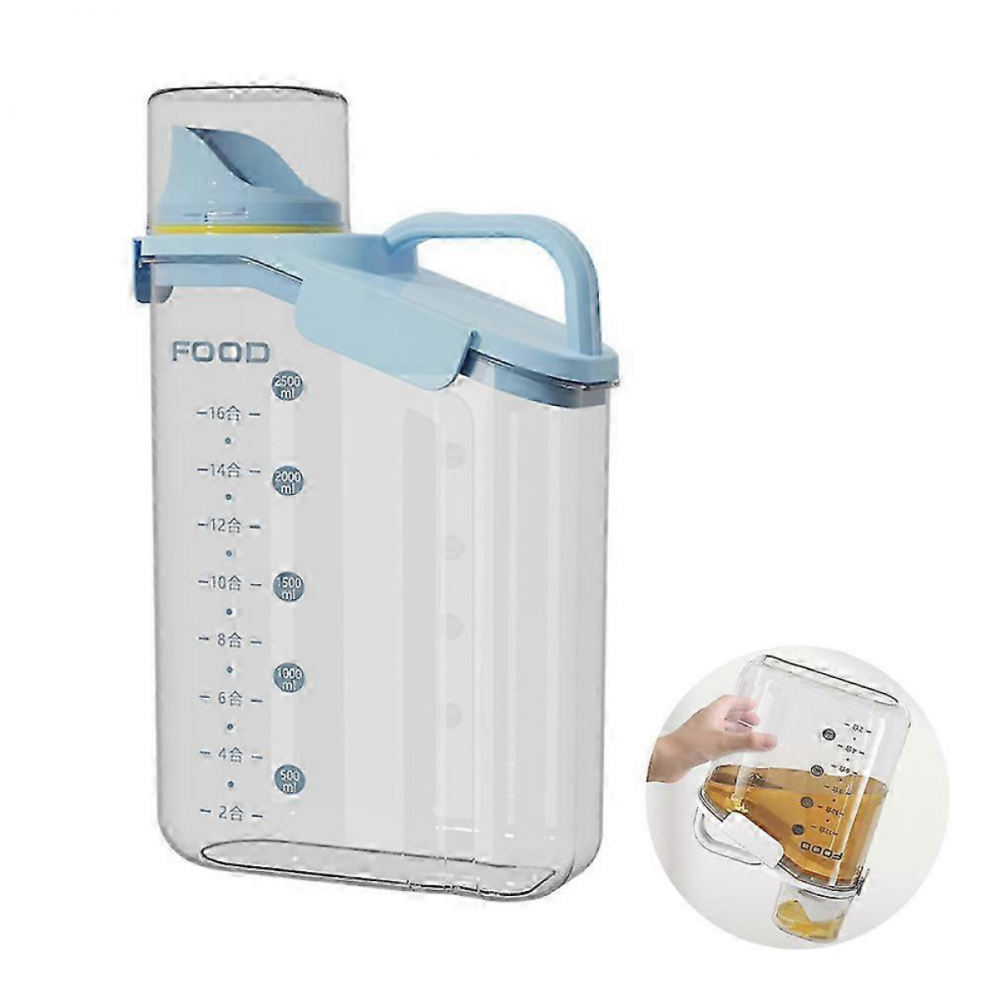 Bluelarge Sizeslim Rice Container Storage Tank, Dry Food Airtight Container Kitchen Storage 25-26 4126281271253