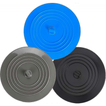 Lot de 3 bouchons d'évier en silicone 2025, universels pour cuisine et baignoire, 15 cm