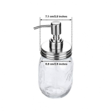 4er-Pack Seifenspenderdeckel mit Pumpe für Mason-Jars (473 ml, normale Öffnung)
