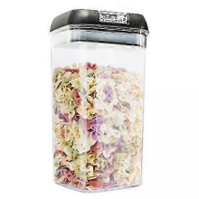 Kitchen Dry Food Dispenser Moisture Proof & Dust-proof Transparent Rice Grain Storage Container Large Capacity Sealed Storage Tank for Flour 2025black