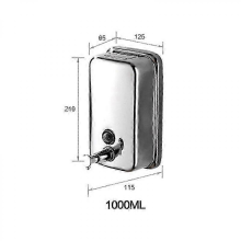 1000-Mirror2025 Wall Mounted Commercial Soap Dispenser, 304 Stainless Steel Soap Dispenser for Bathroom Restaurant Kitchen