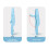 Foldable Heart Shaped Infant Bath Holder - Blue Ergonomic Design 3