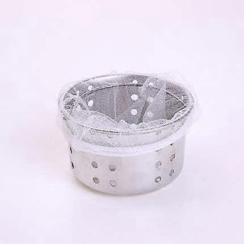 100PCS Disposable Sink Strainer Mesh Bags 9x9cm Fine Mesh Kitchen Filter Prevents Sewer Blockage 1