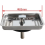 Square Stainless Steel Kitchen Sink Strainer 85mm AntiClogging Drain Filter Universal Fit 3