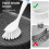 Blue White5pcs Kitchen Diffusion Type Scrub Brush for Cleaning Dishes Pots Pan Sink and Bathroom with Comfortable Long Handle 4