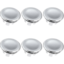 25-26 Set of 6 Chrome Overflow Plugs Kitchen Bathroom Wash Sink Overflow Cover Overflow Cover for,Bathroom
