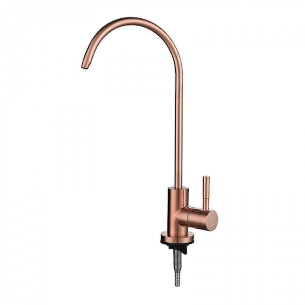 2025 Kitchen Faucets, Drinking Water Faucet Gooseneck Single Cold Reverse Osmosis Faucet,Rose Gold 5008878208028