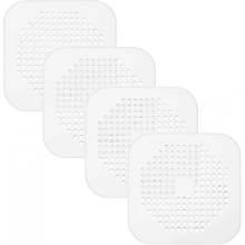 Lot de 4 protections pour crépine d'évier, couvercles de bonde de douche en silicone, bouchon de baignoire pour cheveux 26-27
