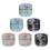 Tea Sealed Can Small Iron Storage Pot for Kitchen Use 6Pcs Pieces 1