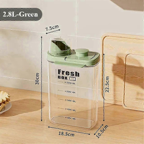 2026 2800ml Clear Kitchen Grain Storage Container with Handle Waterproof and Insect-Proof 2
