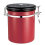 Roter Edelstahl-Kaffeebohnenbehälter, luftdicht, 500 ml 1