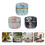 Tea Sealed Can Small Iron Storage Pot for Kitchen Use 6Pcs Pieces 5