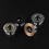Bathroom Supplies Sink Overflow Ring Copper Plastic 4Pcs Basin Overflow Covers 5