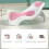 Foldable Soft TPE Baby Bath Support - Pink, Ergonomic, Safe PP Rack 3