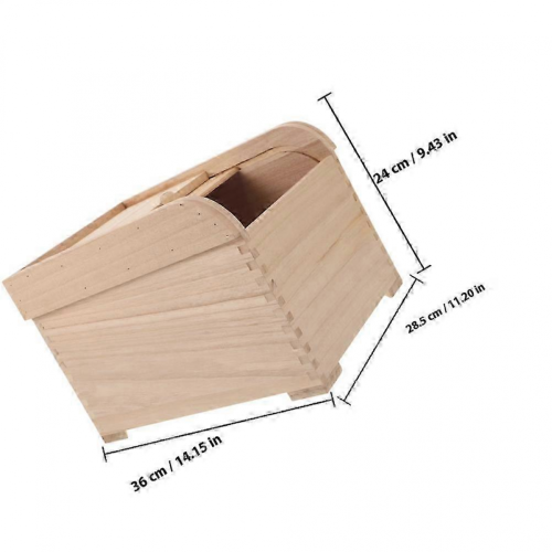 2025 Grain Storage Containers Rectangular Paulownia Wood Rolling Lid Design Kitchen Storage Home Kitchen Use 1Pack 1
