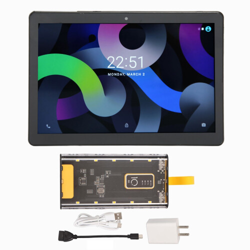 Android-tablet med Octa Core-processor, nyeste Android, 14 dobbeltkamera, WiFi, 6 opgradering til metalkabinet, GNSS-navigation, Google