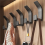 Adhesive Wall Hooks 5pcs Strong No Drill Hold for Bathroom Kitchen Clothes Towels Black 3