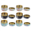 Tea Sealed Can Small Iron Storage Pot for Kitchen Use 6Pcs Pieces 3
