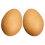 Fake Chicken Eggs Artificial Eggs for Kids Playing 2Pcs Small Golden PVC Model 4