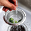 2 Pack Stainless Steel Kitchen Sink Strainer Basket with Easy Lift Handle, AntiClogging, RustResistant 4