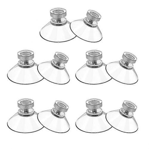 Crochets de suspension à ventouse transparents (lot de 10) 2