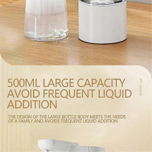 WhiteKitchen 500Ml Automatic Liquid Soap Dispenser USB Rechargeable Touchless Hand High Capacity Detergent Bathroom Dispenser 1