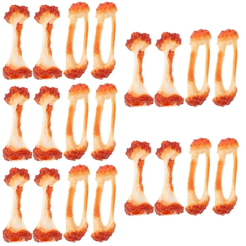 Simulation Chicken Bone Model 20 Pcs Assorted Color Artificial Kitchen Decoration Play Toy Lifelike Shape Prop 2